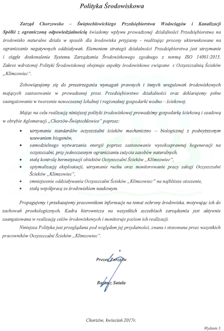 Polityka środowiskowa - wersja 3 - dokument niedostępny dla niewidzących